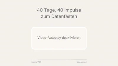 Autoplay-Videos deaktivieren – klein, aber wirkungsvoll