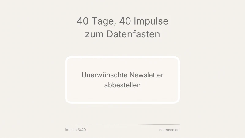 Newsletter abbestellen: die nachhaltigste Mail ist die, die nie ankommt