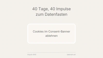 Cookies ablehnen spart Daten – und ist kein Boykott