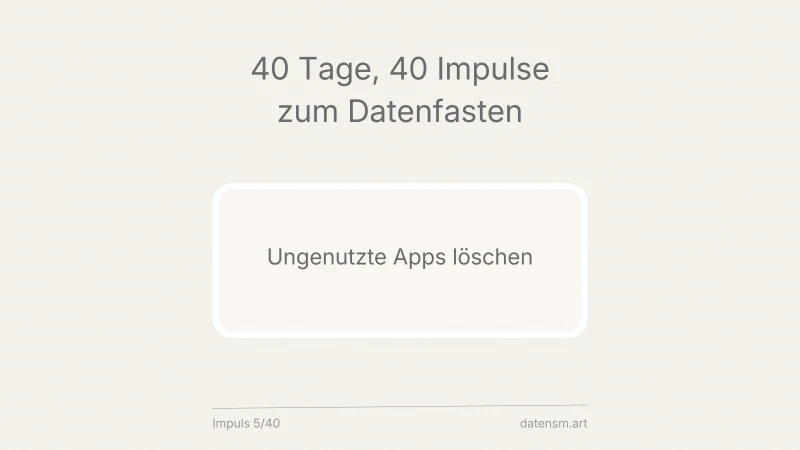 Apps ausmisten: weniger installiert, weniger verbraucht