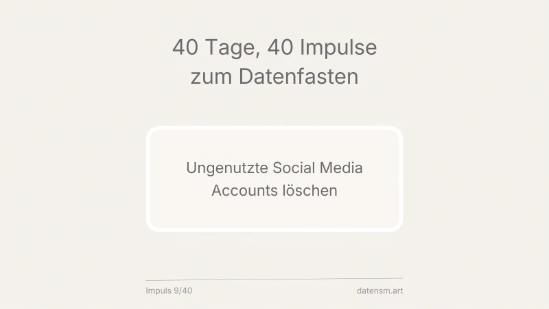 Digitale Leichen: ungenutzte Social-Media-Accounts löschen