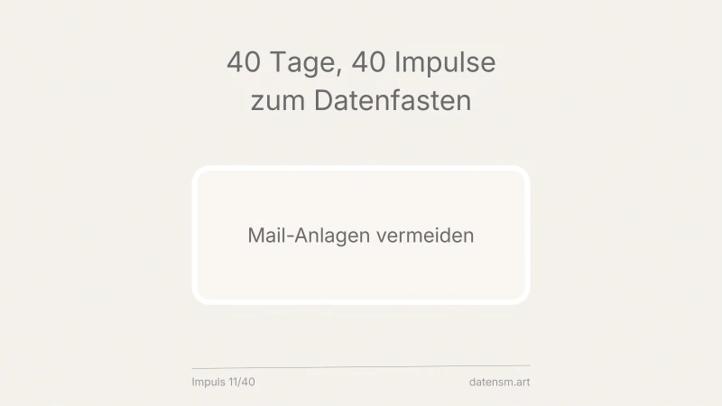 Mail-Anhänge vermeiden: weniger Anhang, mehr Link