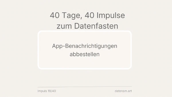 Push-Benachrichtigungen abschalten: weniger Dauerbrummer, weniger Daten