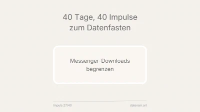 Messenger-Downloads begrenzen: nicht jede Datei muss sofort ankommen
