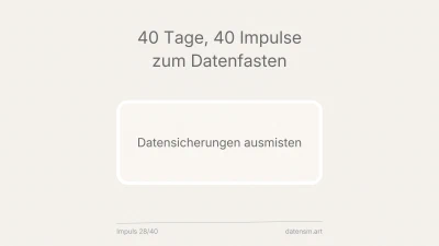 Backups ausmisten: Datensicherung ist kein Archiv