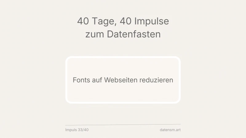 Fonts auf Websites reduzieren: Icon-Fonts auf die digitale Müllhalde