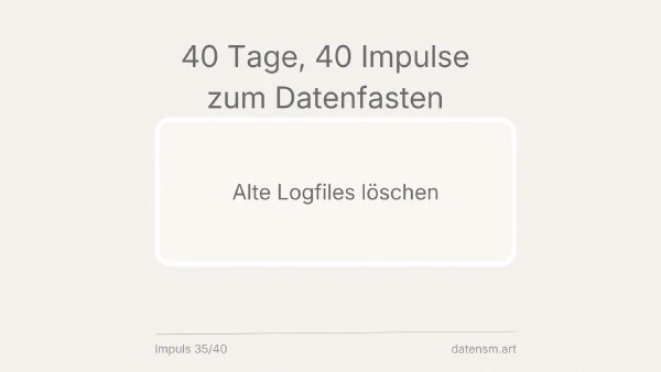 Alte Logfiles löschen: unsichtbarer Datenmüll mit Wachstumsproblem