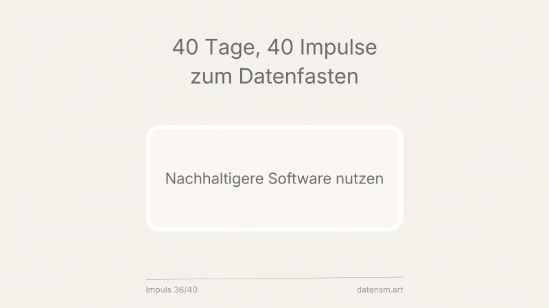 Nachhaltigere Software nutzen: Ressourceneffizienz als Auswahlkriterium