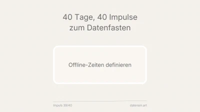 Offline-Zeiten: der nachhaltigste Datenverkehr entsteht gar nicht erst
