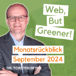Cover Folge 48: Web, But Greener! Mein nachhaltiger Monatsrückblick für September 2024